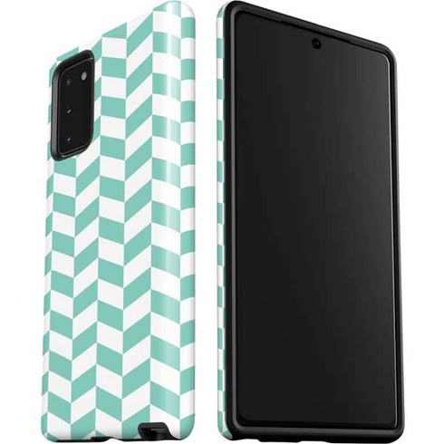 Blue White Chevron Galaxy Note20 5G Pro Case