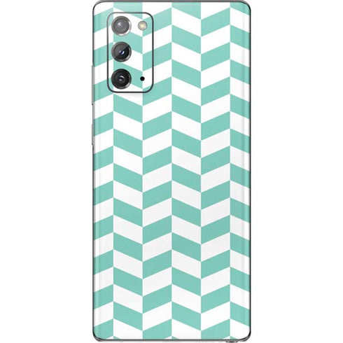 Blue White Chevron Galaxy Note20 5G Skin