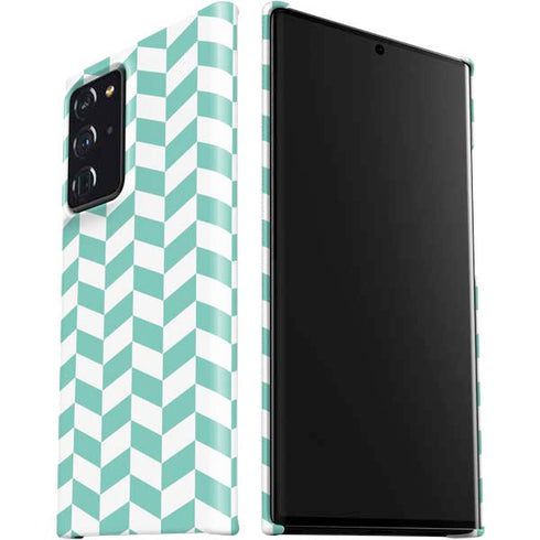 Blue White Chevron Galaxy Note20 Ultra 5G Lite Case