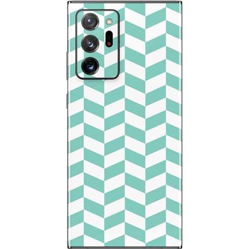 Blue White Chevron Galaxy Note20 Ultra 5G Skin