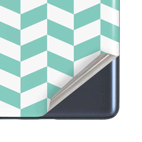 Blue White Chevron Galaxy S20 Fan Edition Skin