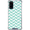 Blue White Chevron Galaxy S20 FE Clear Case
