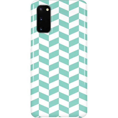 Blue White Chevron Galaxy S20 Lite Case
