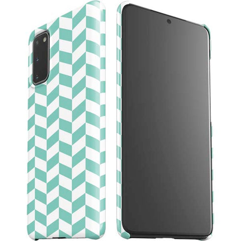 Blue White Chevron Galaxy S20 Lite Case
