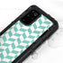 Blue White Chevron Galaxy S20 Plus Waterproof Case