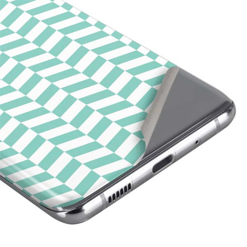 Blue White Chevron Galaxy S20 Ultra 5G Skin