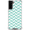 Blue White Chevron Galaxy S21 Plus 5G Clear Case