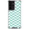 Blue White Chevron Galaxy S21 Ultra 5G Clear Case