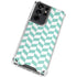 Blue White Chevron Galaxy S21 Ultra 5G Clear Case