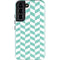 Blue White Chevron Galaxy S22 Pro Case