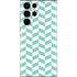 Blue White Chevron Galaxy S22 Ultra Skin