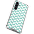 Blue White Chevron Galaxy S23 FE Clear Case
