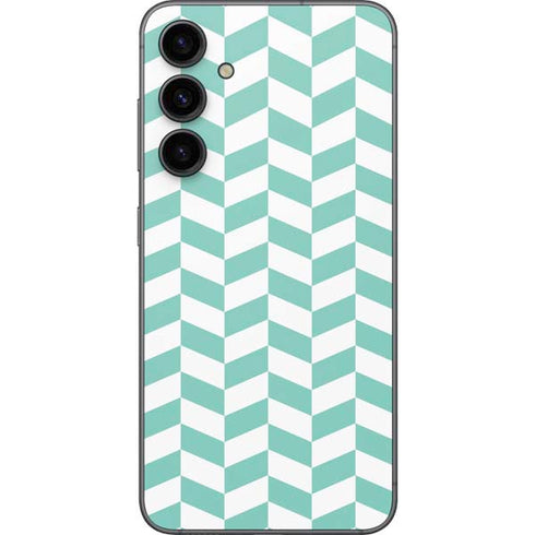 Blue White Chevron Galaxy S23 FE Skin