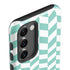 Blue White Chevron Galaxy S23 Plus Pro Case