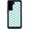 Blue White Chevron Galaxy S23 Plus Waterproof Case