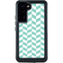 Blue White Chevron Galaxy S23 Plus Waterproof Case
