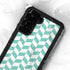 Blue White Chevron Galaxy S23 Plus Waterproof Case