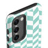 Blue White Chevron Galaxy S23 Pro Case