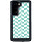 Blue White Chevron Galaxy S23 Waterproof Case