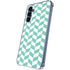 Blue White Chevron Galaxy S24 Clear Case