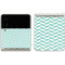 Blue White Chevron Galaxy Z Flip3 5G Skin