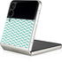 Blue White Chevron Galaxy Z Flip3 5G Skin