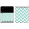 Blue White Chevron Galaxy Z Flip4 5G Skin
