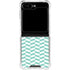 Blue White Chevron Galaxy Z Flip5 5G Clear Case