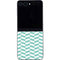 Blue White Chevron Galaxy Z Flip5 5G Skin