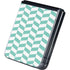 Blue White Chevron Galaxy Z Flip5 5G Skin