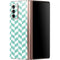 Blue White Chevron Galaxy Z Fold2 5G Skin