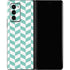 Blue White Chevron Galaxy Z Fold2 5G Skin
