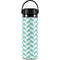 Blue White Chevron Hydro Flask 20oz Wide Mouth Skin