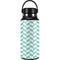 Blue White Chevron Hydro Flask 32oz Wide Mouth Skin