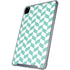 Blue White Chevron iPad Pro 12.9in (2020) Clear Case