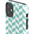 Blue White Chevron iPhone 11 Impact Case