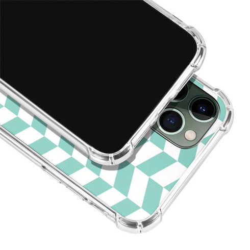 Blue White Chevron iPhone 11 Pro Max Clear Case