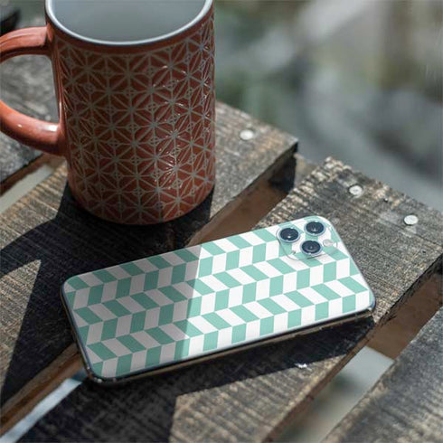 Blue White Chevron iPhone 11 Pro Max Skin