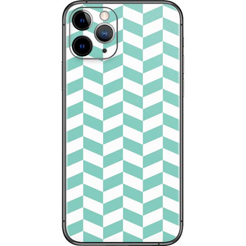 Blue White Chevron iPhone 11 Pro Skin