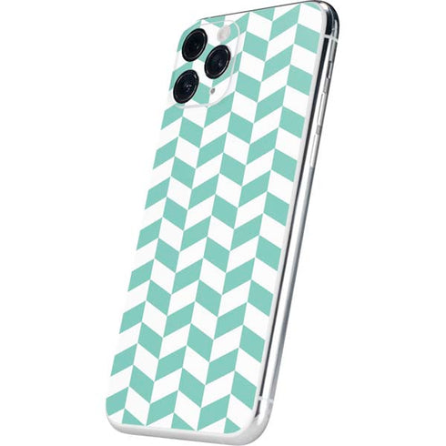 Blue White Chevron iPhone 11 Pro Skin