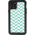 Blue White Chevron iPhone 11 Pro Waterproof Case