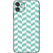 Blue White Chevron iPhone 11 Skin