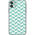 Blue White Chevron iPhone 11 Skin