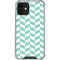 Blue White Chevron iPhone 12 Mini Clear Case