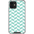 Blue White Chevron iPhone 12 Mini Clear Case