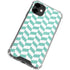 Blue White Chevron iPhone 12 Mini Clear Case