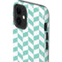Blue White Chevron iPhone 12 Mini Impact Case