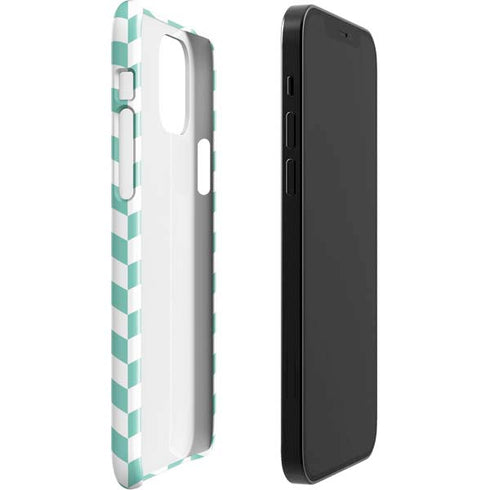 Blue White Chevron iPhone 12 Mini Lite Case