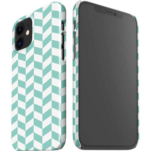 Blue White Chevron iPhone 12 Mini Lite Case