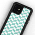 Blue White Chevron iPhone 12 Mini Waterproof Case